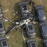 Helicópteros colidem no ar