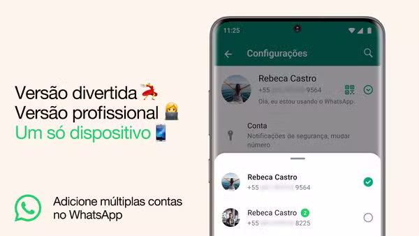 WhatsApp libera uso de duas contas